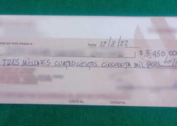 Decomisan cheques por más de 4 millones de pesos