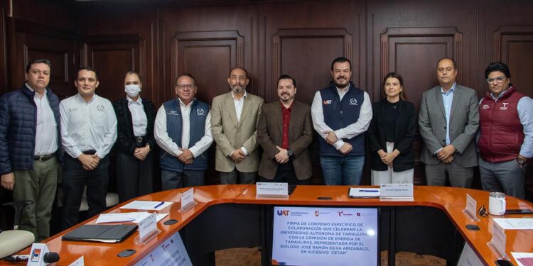 UAT y Comisión de Energía de Tamaulipas firman convenio de colaboración