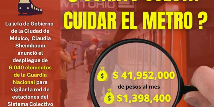 ¿Cuanto cuesta la militarización del Metro?