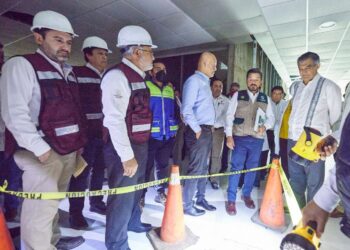 Valora Obras Públicas del Estado fallas de hospital en el sur