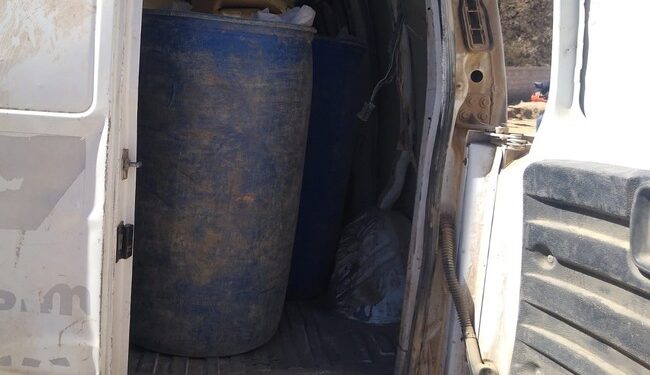 Guardia Nacional localiza seis tomas clandestinas y asegura 13 bidones con combustible