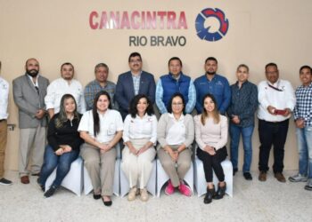 Secretaría del Trabajo y Canacintra de Río Bravo, sostienen reunión de trabajo institucional.