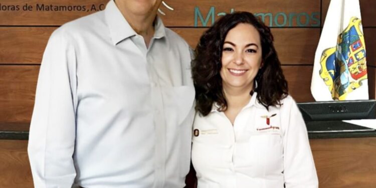 Secretaria del Trabajo Olga Sosa Ruíz, sostiene reunión con Roberto Mattus director de Index Matamoros