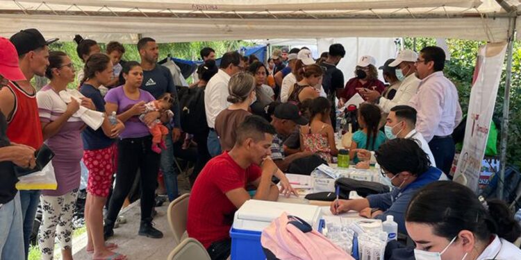 Realiza Gobierno de Tamaulipas jornada de atención a migrantes en Matamoros
