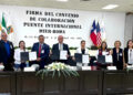 Asiste secretaria de Economía a firma de convenio para nuevo Puente Internacional Mier-Roma