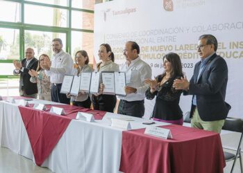 Firma convenio Secretaría de Educación con Nuevo Laredo para brindar becas y créditos educativos