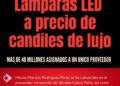 Lamparas LED a precio de candiles de lujo