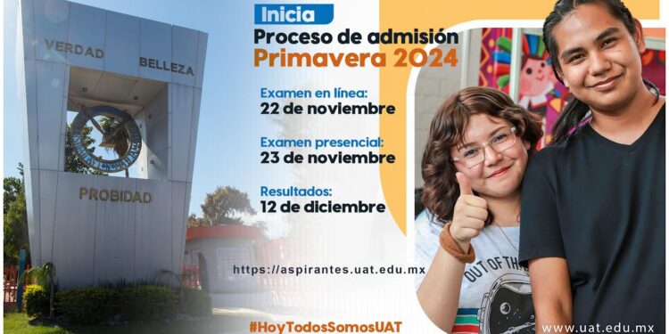 Convoca UAT al proceso de admisión para el período Primavera 2024