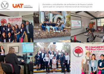 La Facultad de Enfermería UAT-Nuevo Laredo participa en congreso internacional de investigación.