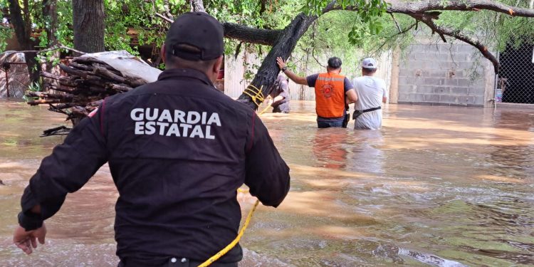 Realiza Guardia Estatal labores de auxilio en comunidades aledañas a ríos a través del Plan Tamaulipas