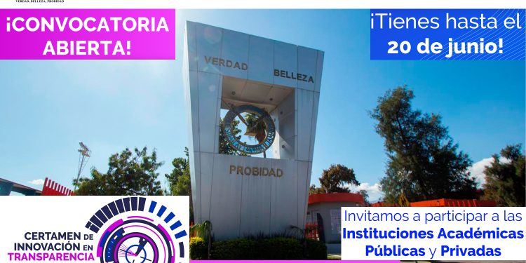 Invita la UAT a participar en el Certamen de Innovación en Transparencia.