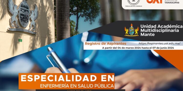Abre la UAT especialidad de Enfermería en Salud Pública.