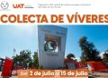 Organiza la UAT colecta de víveres en apoyo a personas afectadas por las lluvias.