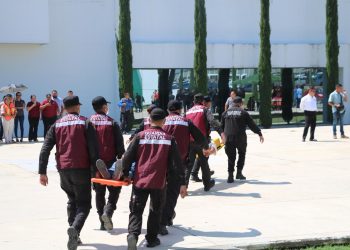Participa SSPT en Simulacro Nacional 2024
