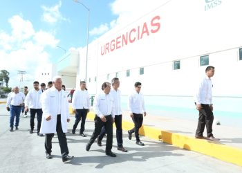 Inaugura Américo albergue y residencia en hospital de Matamoros durante enlace con el presidente AMLO
