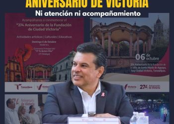 En el aniversario de Victoria, ni atención ni acompañamiento; está helado el alcalde.