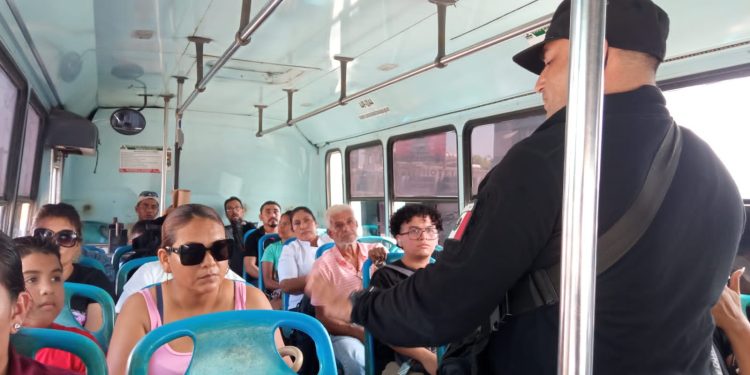 Permanente prevención del delito en transporte público por parte de la Guardia Estatal