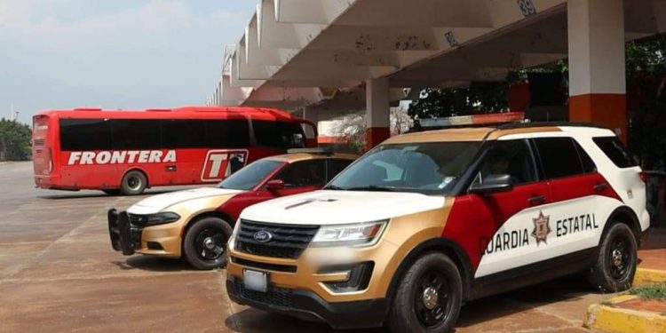 Presencia y vigilancia de la Guardia Estatal en Centrales de Autobuses