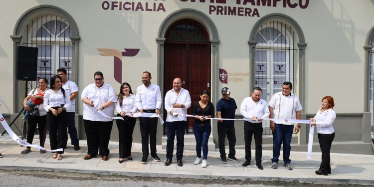 Inauguran nuevas oficinas de la Oficialía Primera del Registro Civil en Tampico