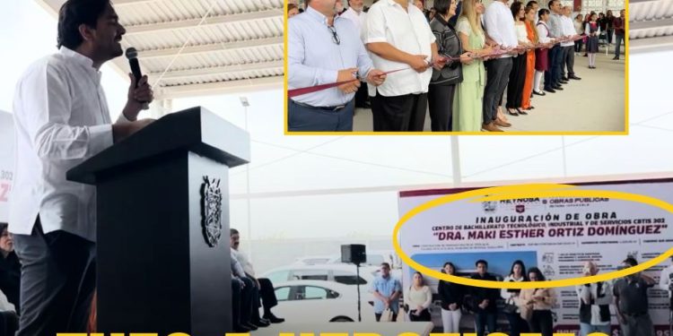 «Con dinero del pueblo, Carlos Peña le pone el nombre de su mamá al nuevo CBTIS”