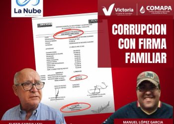 Nepotismo documentado: COMAPA Victoria paga 800 mil pesos al sobrino del gerente