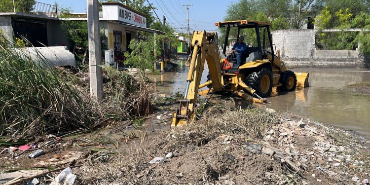 Se suma Secretaría de Obras Públicas a la brigada estatal de apoyo a Reynosa