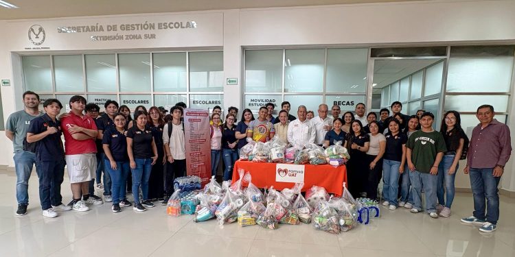 Envía la UAT víveres en apoyo a damnificados de Reynosa