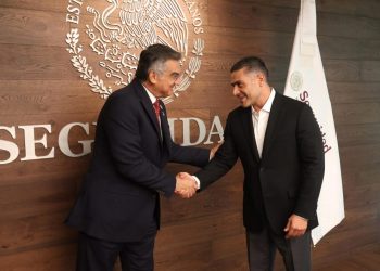 Presenta gobernador avances de seguridad en Tamaulipas a García Harfuch