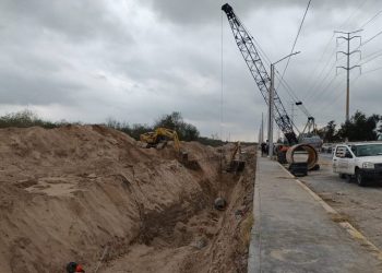 Construcción de colector sanitario transforma infraestructura urbana en Reynosa
