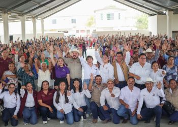 Lleva SEBIEN apoyo a ejido Graciano Sánchez del municipio de González