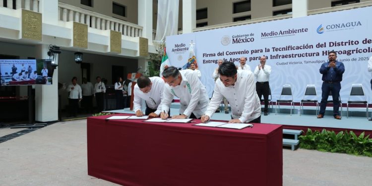 Suscriben modernización del campo tamaulipeco