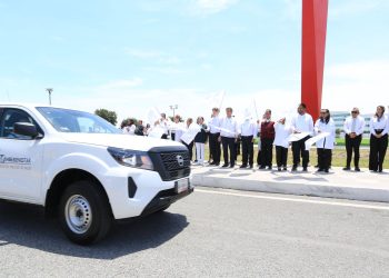 Da Américo banderazo de salida a vehículos del IMSS-Bienestar Tamaulipas