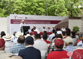 Fortalecen producción agrícola en Aldama, Altamira y González con entrega de semilla