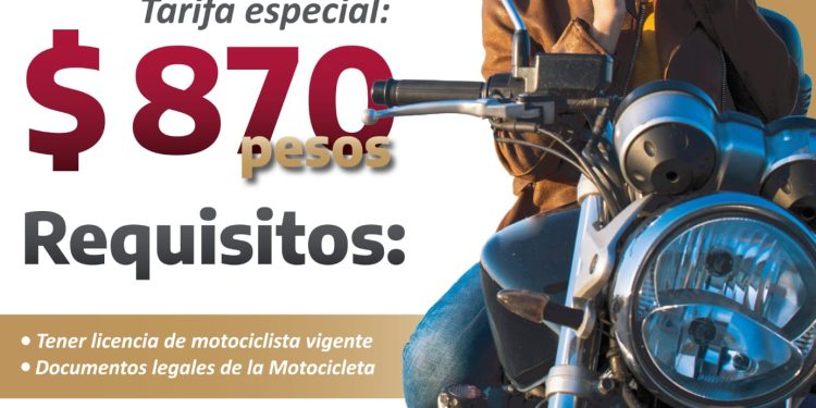 Ofrece Gobierno del Estado beneficios fiscales a propietarios de motocicletas
