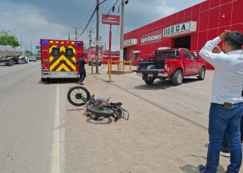 Fémina resulta lesionadas en choque.