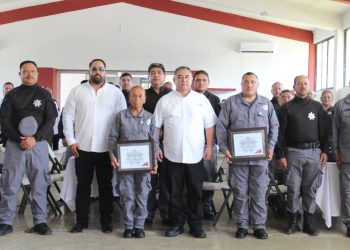 Reciben custodios de Tamaulipas reconocimiento a nivel federal y Medalla al Mérito Penitenciario 2025