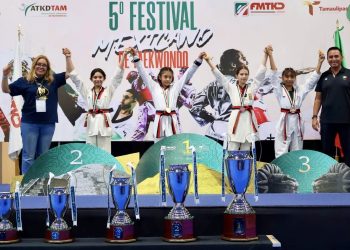 Gana Tamaulipas quinto lugar del Festival Nacional de Taekwondo 2025 celebrado en Tampico