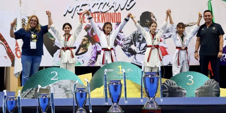 Gana Tamaulipas quinto lugar del Festival Nacional de Taekwondo 2025 celebrado en Tampico