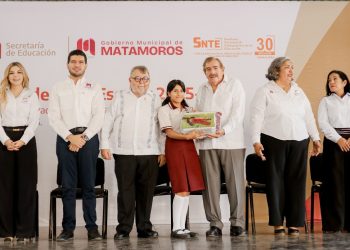 En Matamoros, secretario de Finanzas arranca Ciclo Escolar 2025–2026 en representación del gobernador Américo Villarreal