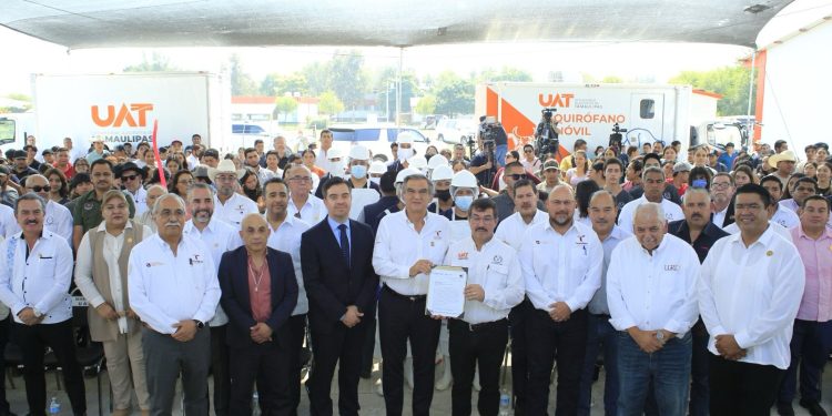 Américo Villarreal recibe ampliación de certificación TIF para el rastro de la UAT