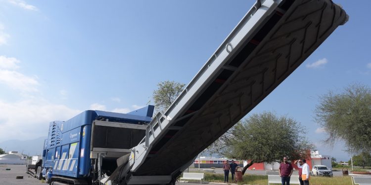 Activa SEDUMA programa de trituración de llantas para proteger la salud y el medio ambiente