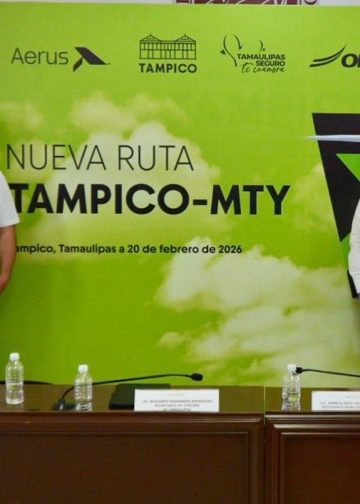 Despega Aerus nuevo vuelo Tampico-Monterrey: Sectur