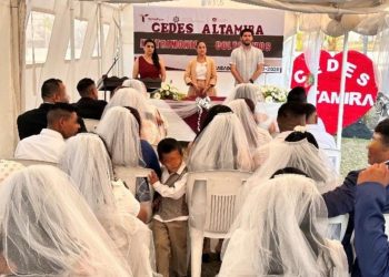 Celebra CEDES Altamira Día de San Valentín con matrimonios colectivos