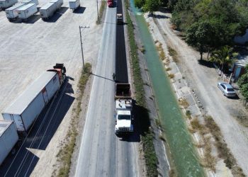 Realiza gobierno de Américo trabajos de conservación en carretera estatal Estación Calles-Xicoténcatl