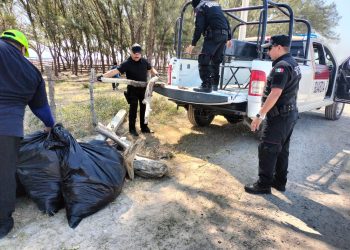 Unidos por el medio ambiente: Guardia Estatal y Marina limpian Playa La Pesca