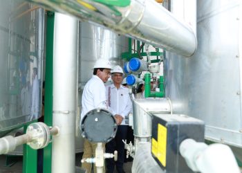 Gobernador constata avance de planta de combustibles alternativos en Altamira