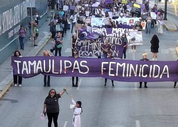 Cerca de 700 mujeres marchan en Tampico por el 8M; exigen justicia, seguridad e igualdad.