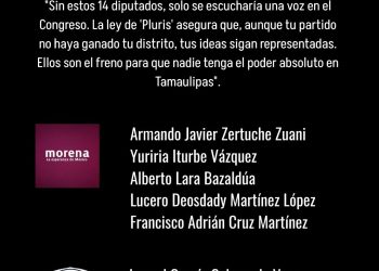 «El ABC de los Pluris: ¿Por qué son el seguro de vida de nuestra democracia en Tamaulipas?»