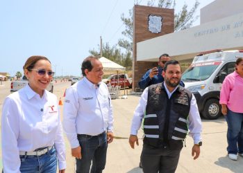 «Nuestra misión es el bienestar»: Marcela Hernández supervisa salud en Playa Miramar