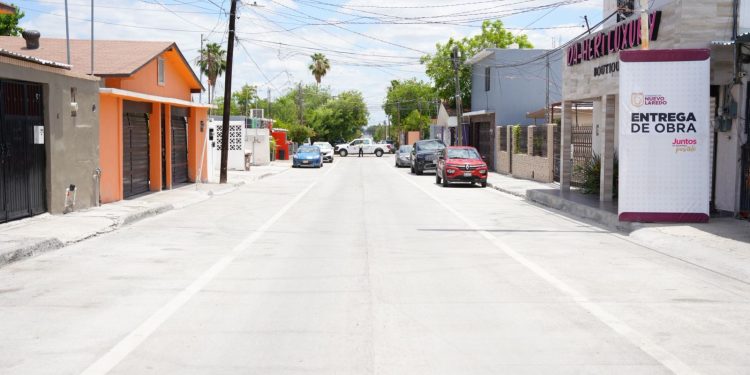 Carmen Lilia entrega obras por 28 MDP al poniente de Nuevo Laredo